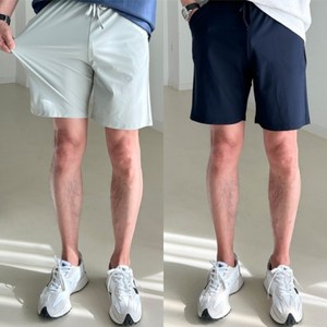 놈시크 1+1 25-46 남자 반바지 빅사이즈 쿨 아이스 여름 냉감 5부 밴딩팬츠