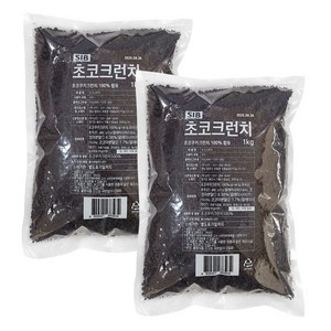 [희주몰] 선인 초코 쿠키크런치 1kg, 2개