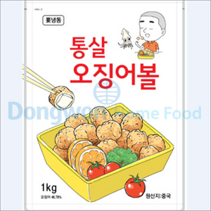 통살 오징어볼(빵가루) 가토코 1kg, 1개