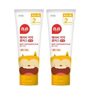 베이비 치약 겔 딸기 60g 2개 유아 돌아기 첫치약