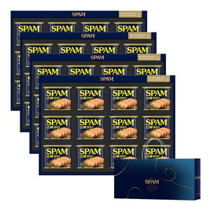 스팸 1호 선물세트 + 쇼핑백, 340g, 4세트