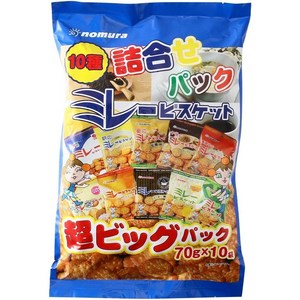 노무라 밀레 비스켓 10종 모둠, 70g, 10개