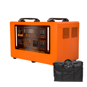 [선착순 100명 쿠팡특가 이벤트] 220V 파워뱅크 대용량 인산철 리튬 배터리 올인원 캠핑용 차박 겸용 밧데리, 3000W / 4000WH, 주황색