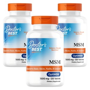 닥터스베스트 MSM 1500mg 타블렛, 120정, 3개