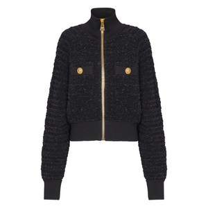 발망 트위드 봄버 재킷, 블랙계열, France 38(KR 66)