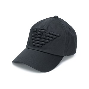 엠포리오아르마니 엠보스드 로고 베이스볼 캡 모자