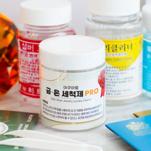 금 은세척액 PRO 골드 실버 변색 제거 세척제 아쿠아렐 클리너, 1개, 80ml