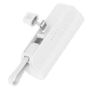 뉴클 도킹형 미니 일체형 보조배터리 5000mAh 메인 8핀 + 서브 C타입