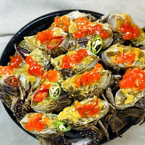 [우주최강가격]100% 알배기 통큰 못난이 암꽃게장 3키로 5미 갓성비, 1개, 3kg