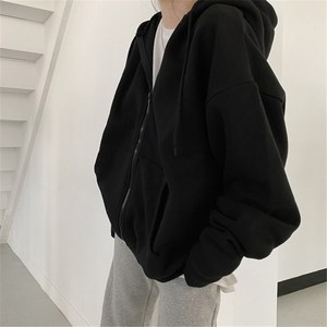 스코델 여성 기모 후드 집업