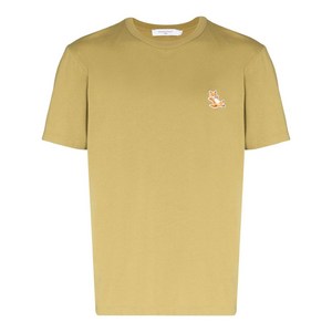 메종키츠네 칠랙스 폭스 패치 티셔츠, 그린계열, Standard XL(KR 110)