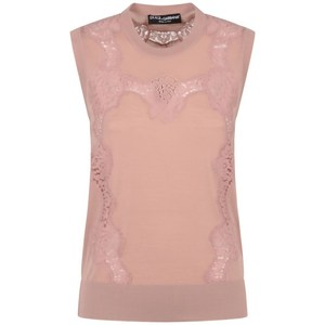 돌체앤가바나 울 탱크 탑, 핑크계열, Italy 48(KR 77)