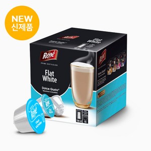 카페르네 플랫화이트 네스카페 돌체구스토 호환 캡슐커피 16개입, 12g