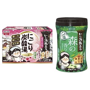 하쿠겐어스 좋은 온천 여행 니고리 탄산탕 눈 쌓인 등불의 숙박 16개입 + 숲 향 600g 보틀