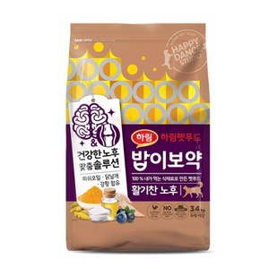 하림펫푸드밥이보약 고양이 기능성 사료, 시니어, 3.4kg, 1개