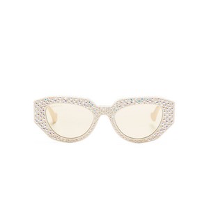 구찌 더블 G 라인스톤 장식 선글라스