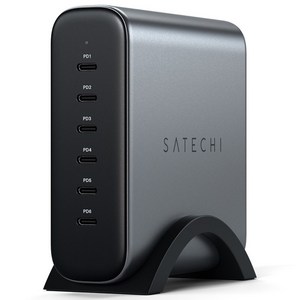 사테치 GaN 200W PD PPS 6포트 C타입 초고속 멀티충전기