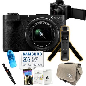 [포토리뷰이벤트] 캐논 Power Shot V1 + 크리에이터 8종 패키지(아이리버 정품 OLED 무선 슈팅그립 + 256GB 메모리 포함)