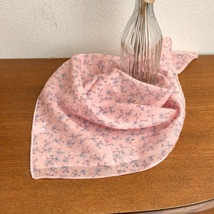 블루씨티 플라워 패턴 헤어 두건 스카프