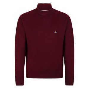 비비안웨스트우드 골지 로고 스웨터, 레드계열, S(KR 95)