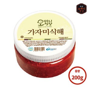 [오마니젓갈] 속초 수제젓갈 오마니 가자미식해 200g, 1개