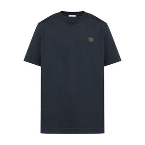 몽클레르 로고 패치 코튼 티셔츠