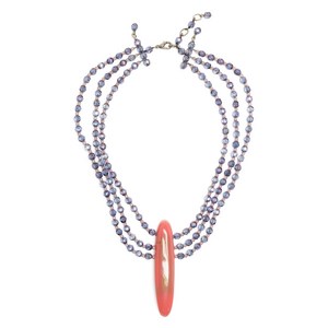 엠포리오아르마니 오버사이즈 펜던트 레이어드 네크리스