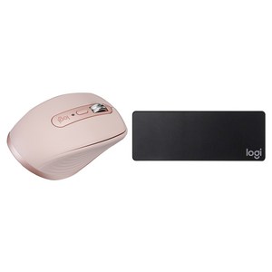 로지텍 MX 애니웨어 3S 무선 마우스 + 마우스 장패드