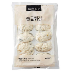 숨굴튀김 250g(25g x 10ea) 숨굴 굴 배터믹스 빵가루 일식 사이드메뉴 마로푸드, 1개, 250g