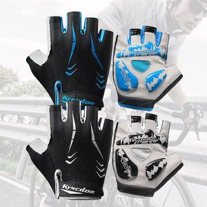 지이엘 라이딩프로3 손바닥 젤쿠션 반장갑 싸이클 로드 자전거 통풍 장갑, 블랙, 1개