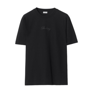 버버리 커시브 로고 코튼 티셔츠, 블랙계열, Mid standard M(KR 105)
