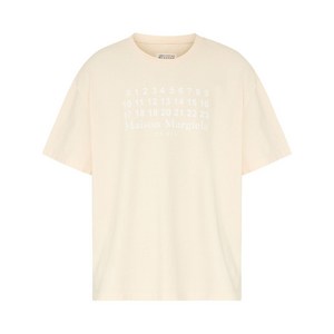 메종 마르지엘라 로고 프린트 티셔츠, 베이지계열, Standard S(KR 95)