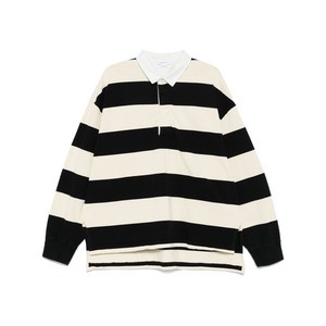 알렉산더맥퀸 스트라이프 폴로 셔츠, 베이지계열+블랙계열, Standard S