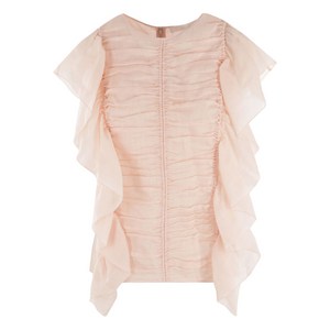 끌로에 러플 트리밍 라미 탑, 핑크계열, France 36(KR 55)