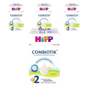 힙 콤비오틱 전분 분유 2단계, 600g, 4개