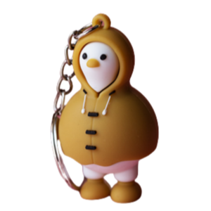 비미스트 볼살통통 악동 오리 키링 키체인 키홀더, 1개, 옐로우