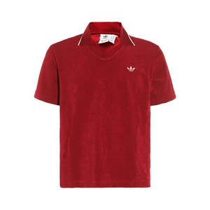 아디다스 X 웨일즈 보너 코튼 혼방 폴로 셔츠, 레드계열, S(KR 95)