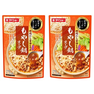다이쇼 콩나물나베 스프 스트레이트 타입 간장맛, 750g, 2개