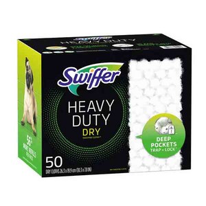 스위퍼 해비 듀티 드라이 바닥 청소 포 리필 50ct Swiffe Sweepe Heavy Duty Dy Sweeping Cloth Refills 50-count, 1개