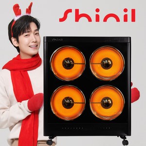 하이라이트 전기히터 전기 난로 스토브 사무실 업소용 대형 카본 신일 히터 팬 난방기, 블랙(SEH-F5300HCH)