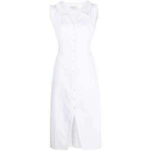 알렉산더맥퀸 V넥 민소매 드레스, 화이트계열, Italy 40(KR 55)