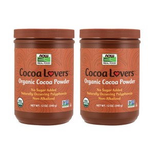나우푸드 코코아 러버스 파우더, 340g, 2개