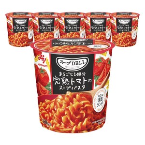 아지노모토 수프 델리 통째로 1개 완숙 토마토 수프 파스타 40.6g, 6개