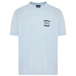 엠포리오아르마니 로고 자수 티셔츠