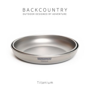 [BACKCOUNTRY] 백컨트리 티타늄 쿡웨어 (종합) / 코펠/라이스쿠커/컵/스푼/젓가락/플레이트/싱글쿠커/600ml/900ml/접시/식기류, 플레이트 세트, 1개