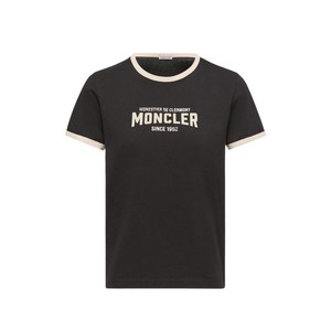 몽클레르 플록 로고 티셔츠, 블랙계열, Standard XS(KR 44)