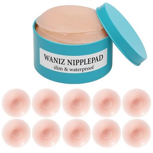 와니즈 여성 실리콘 니플패치 오리지널, 원형 1통, 10개