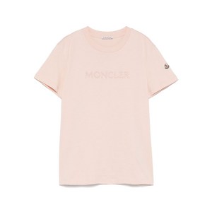 몽클레르 로고 자수 티셔츠, 핑크계열, Standard XS(KR 44)