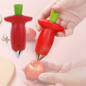 딸기꼭지따개 꽂지제거 토마토 파인애플 과일 꼭지 씨눈 제거기 2개