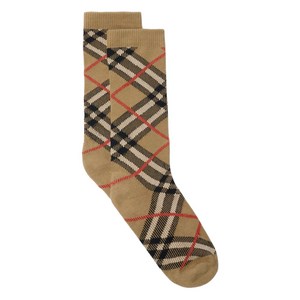 버버리 체크 패턴 양말